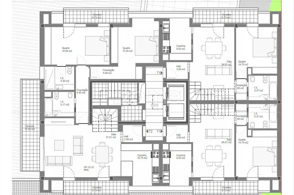 Apartamento Cobertura Duplex T2+2 Com Terraço - Quinta Belo Horizonte — imagem 15