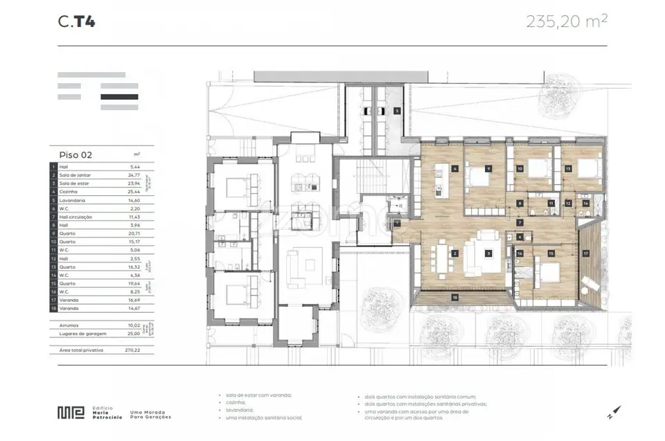 Extraordinário Apartamento T4 - Edifício Maria Patrocínio — imagem 21